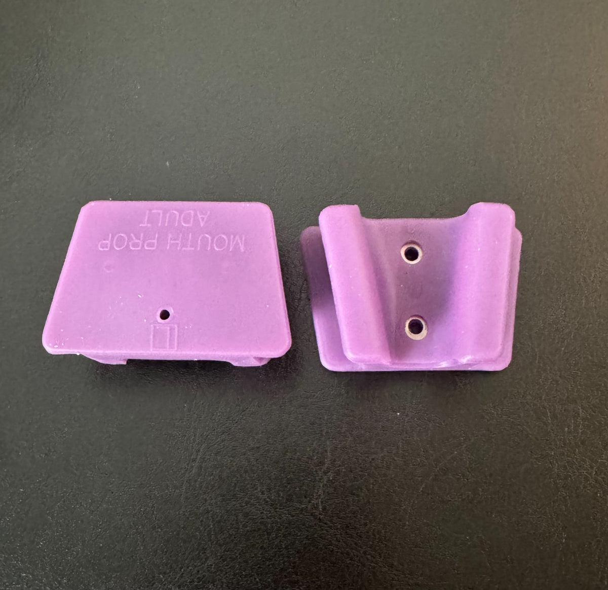 Silicone Mouth Props Bite Blocks, 2 Large Purple for Dental or Tattoo Piercing