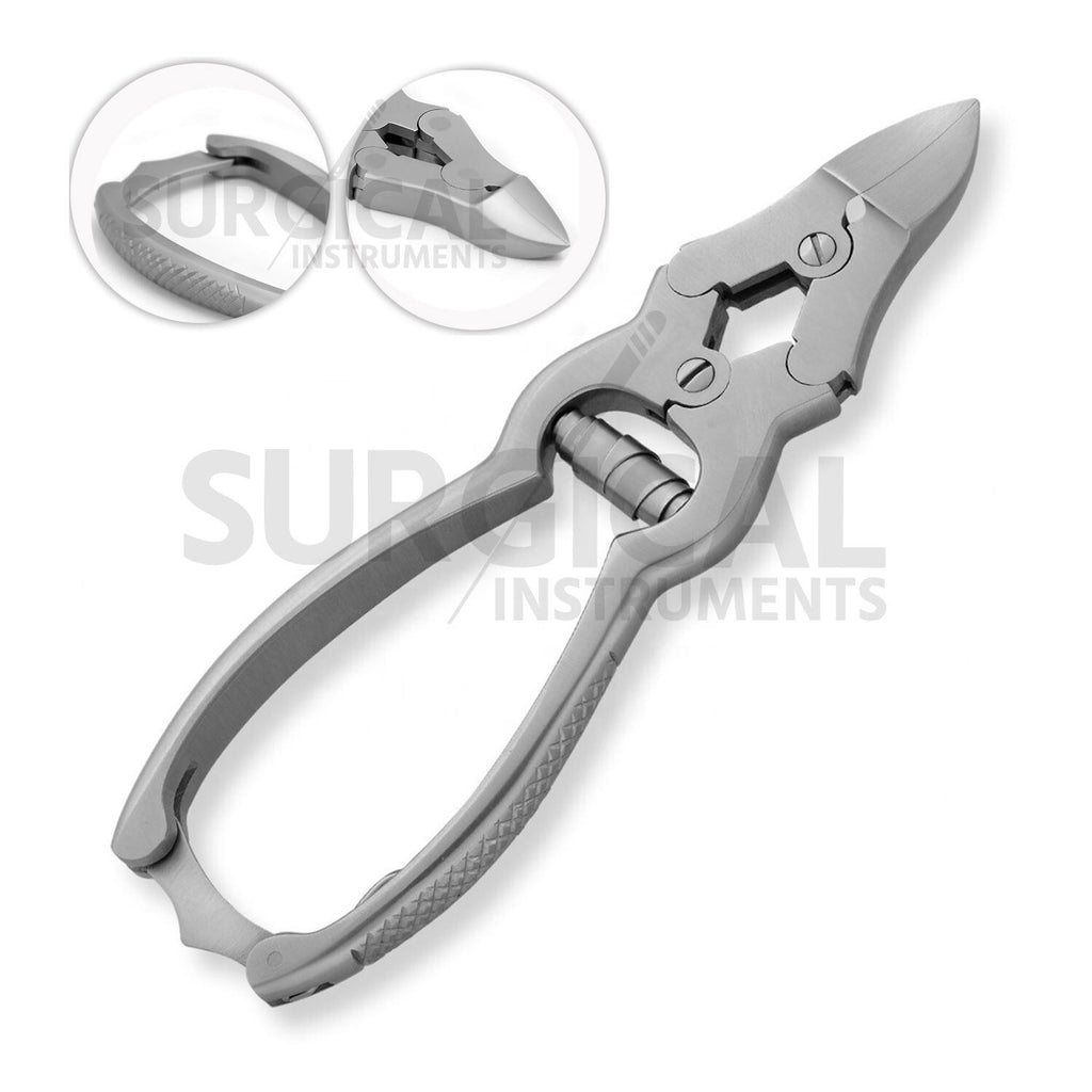 Stainless Steel Toe Nail Nipper for Thick Toenails - Surgical Pedicure Tool