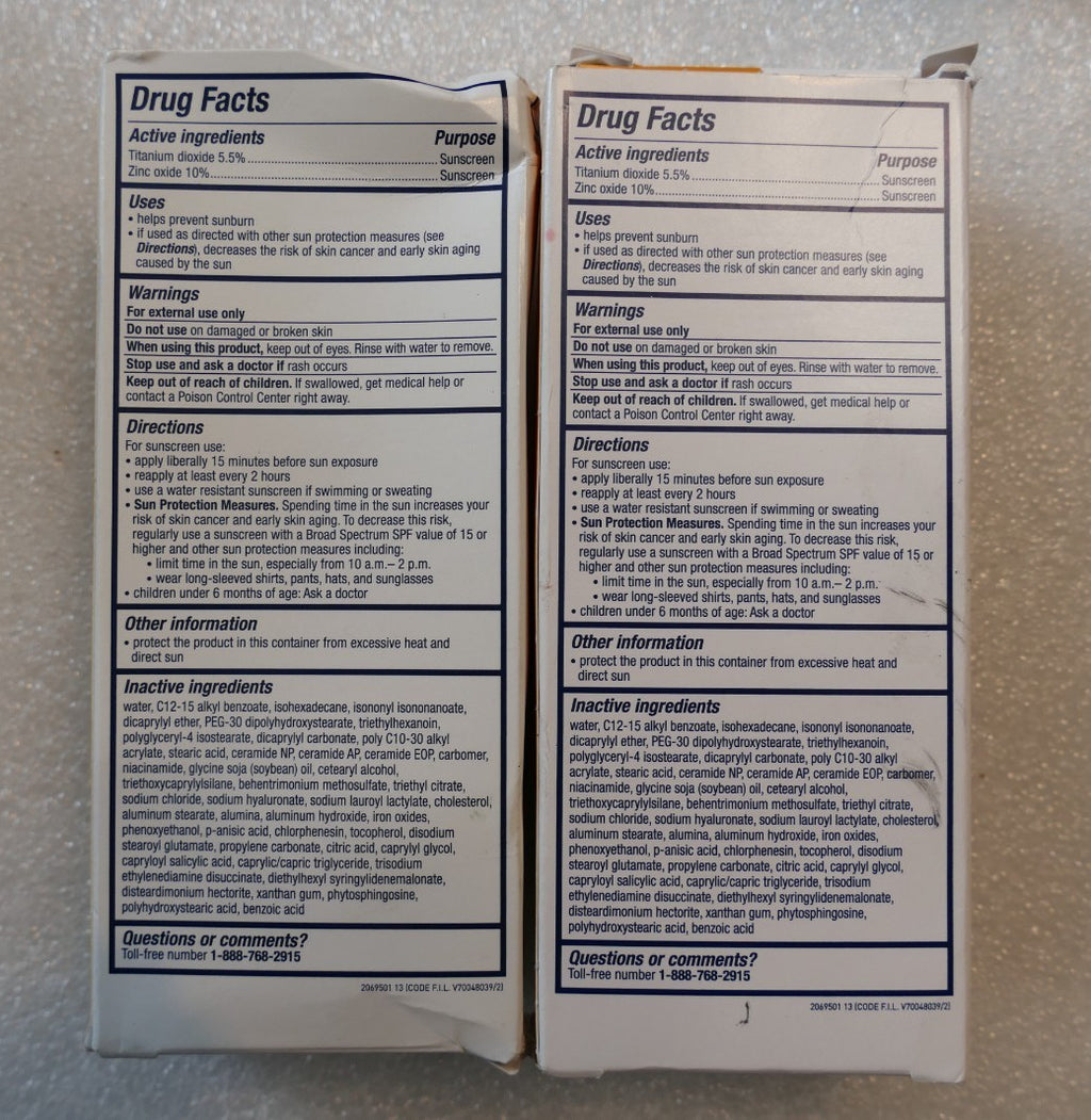 CeraVe Hydrating Mineral Sunscreen SPF 30 Medium Sheer Tint 2 Pack