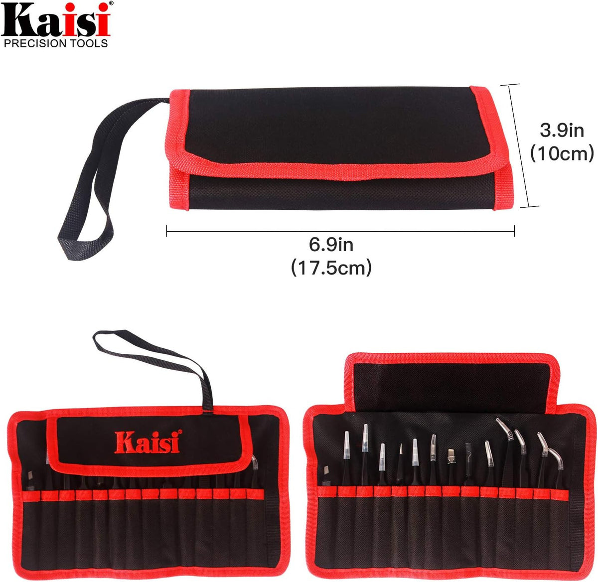 14-Piece Anti-Static Precision Tweezers Set for Electronics & Jewelry