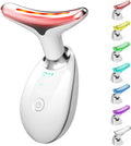 7-in-1 Face Massager with Red Light Therapy & Heat - Small White-Silver