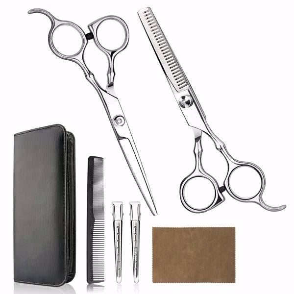 Professional Hair Cutting Scissors & Thinning Shears Set for Salon & Home
