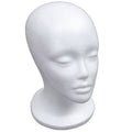 Female Foam Mannequin Head for Hat Wig Display Stand White