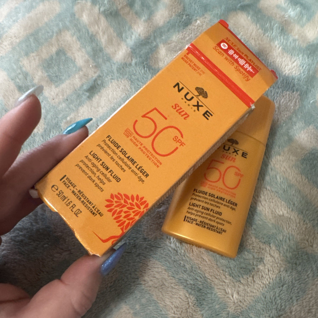 NUXE SPF50 Anti-Aging Sun Fluid Sunscreen 50ml Light Sun Protection