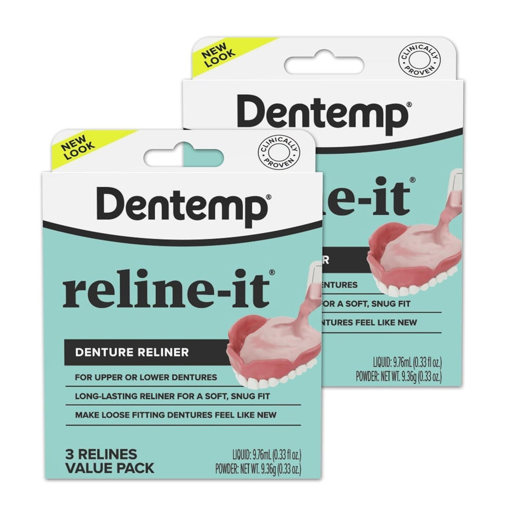Denture Reline Kit - Advanced Formula for Upper & Lower Dentures - Easy Fit & Comfort