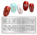 Born Pretty Christmas Nail Stamping Plate L003 - Holiday Nail Art Template