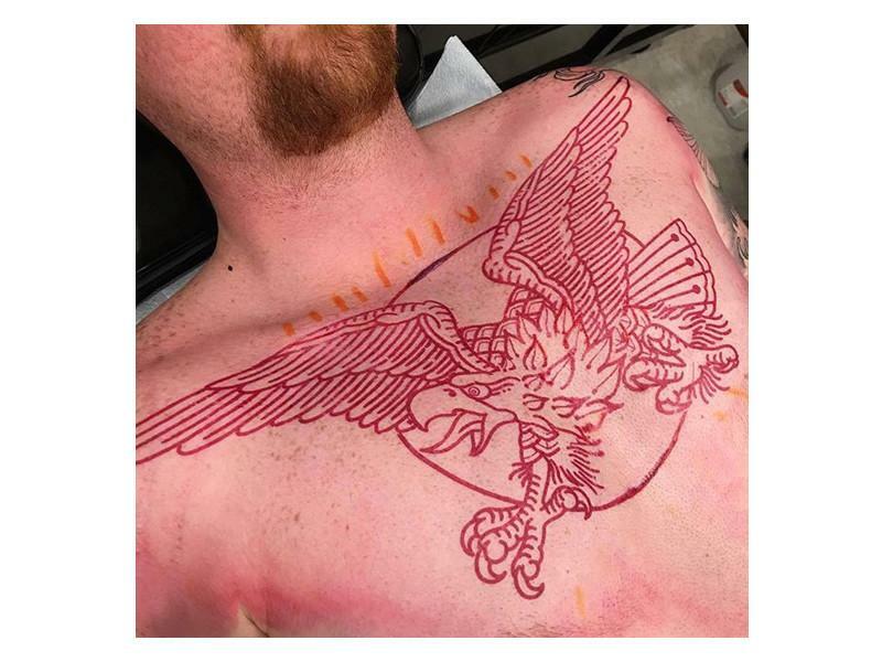 S8 Red Tattoo Stencil Paper - Pack of 100 for Precise Lining