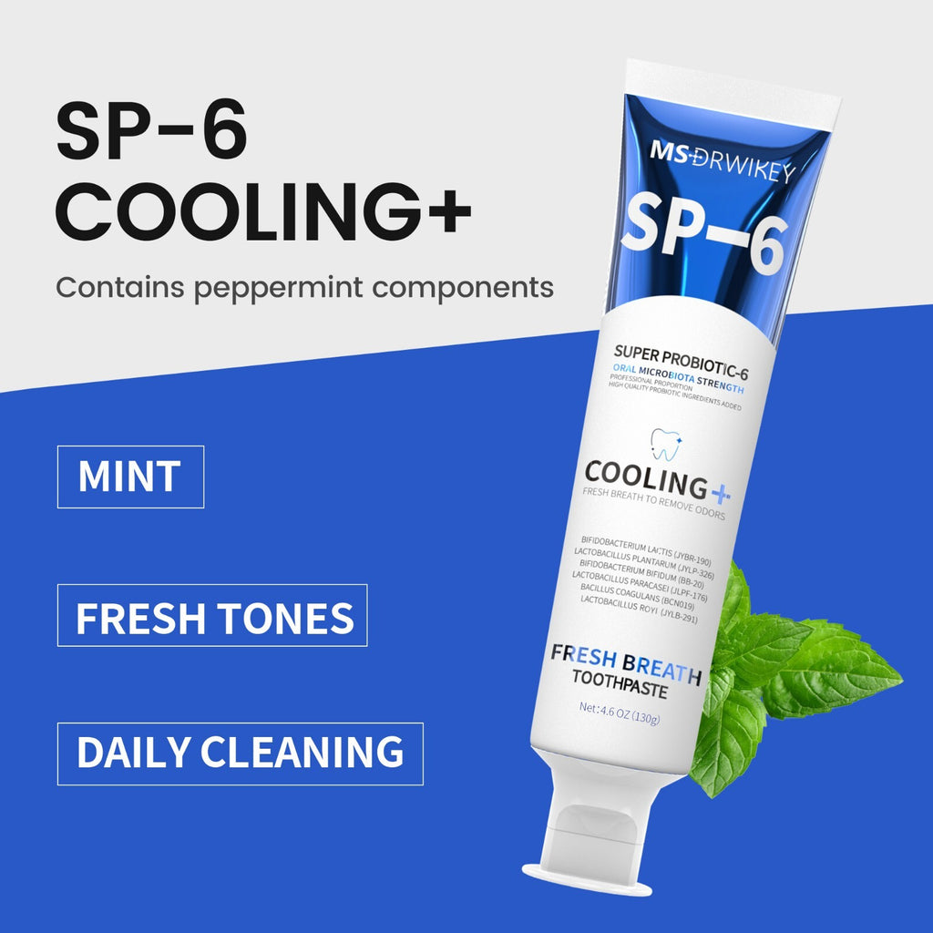 MSDRWIKEY Cooling & Whitening Toothpaste Set - 2 Pack Natural Oral Care