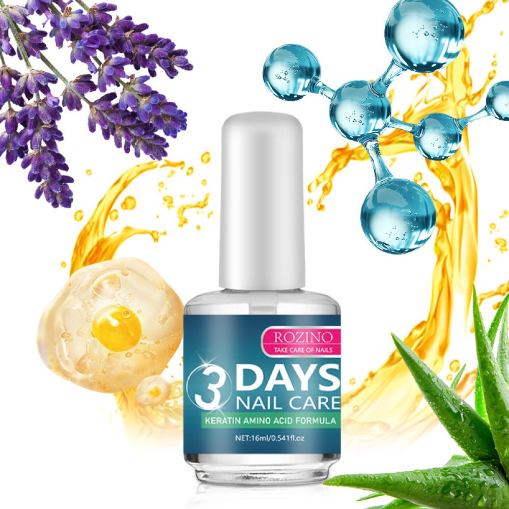 3-Pack Nail Care Oil with Keratin & Amino Acids for Strong, Hydrated Nails