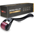 Derma Roller with Storage Case - 0.25mm Titanium Needles, Black