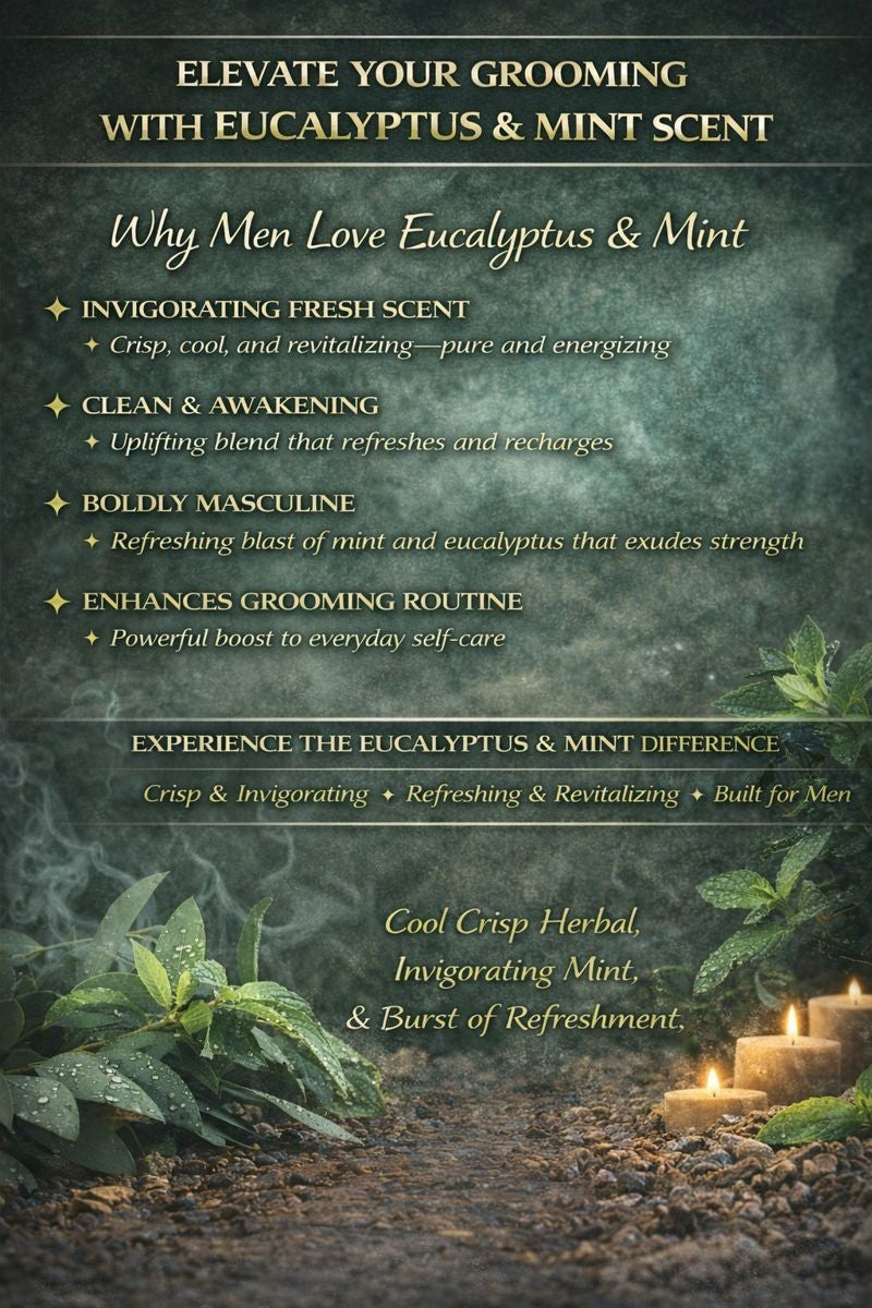 Men's Eucalyptus Mint Bath Salts for Muscle Relief and Recovery - 37 oz