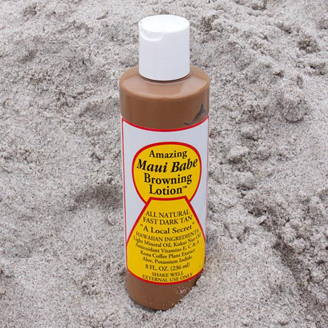 Natural Tanning Lotion for Deep, Dark Tan - Water-Resistant, Sensitive Skin Safe, 8oz