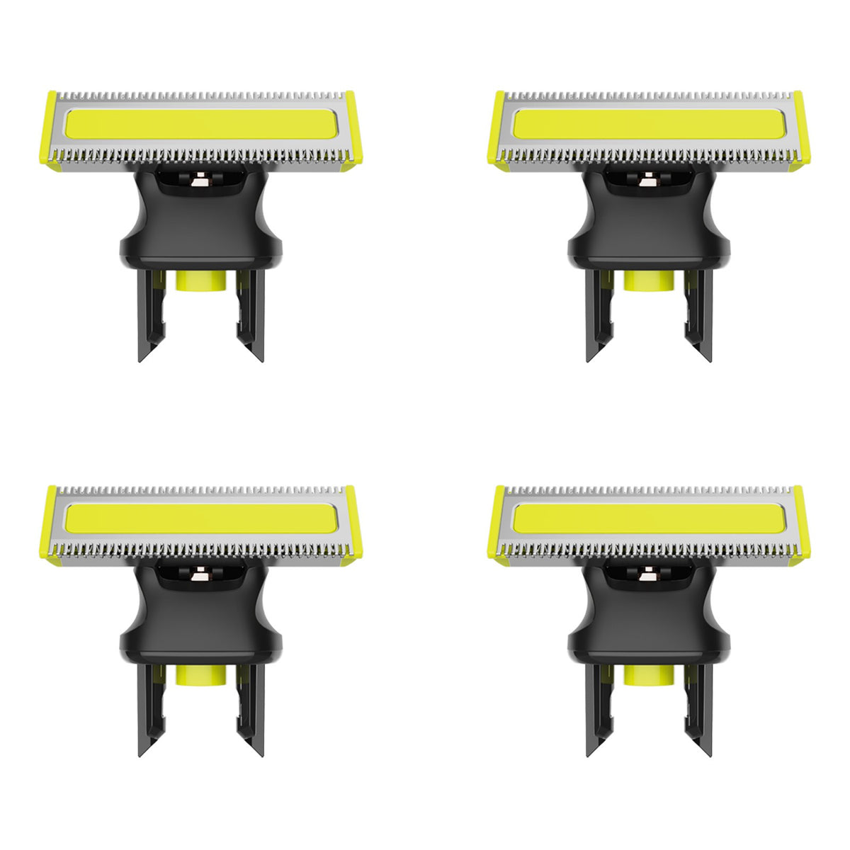 Replacement Shaver Heads with Combs for OneBlade QP2515 QP2520 Series - 4 Pack