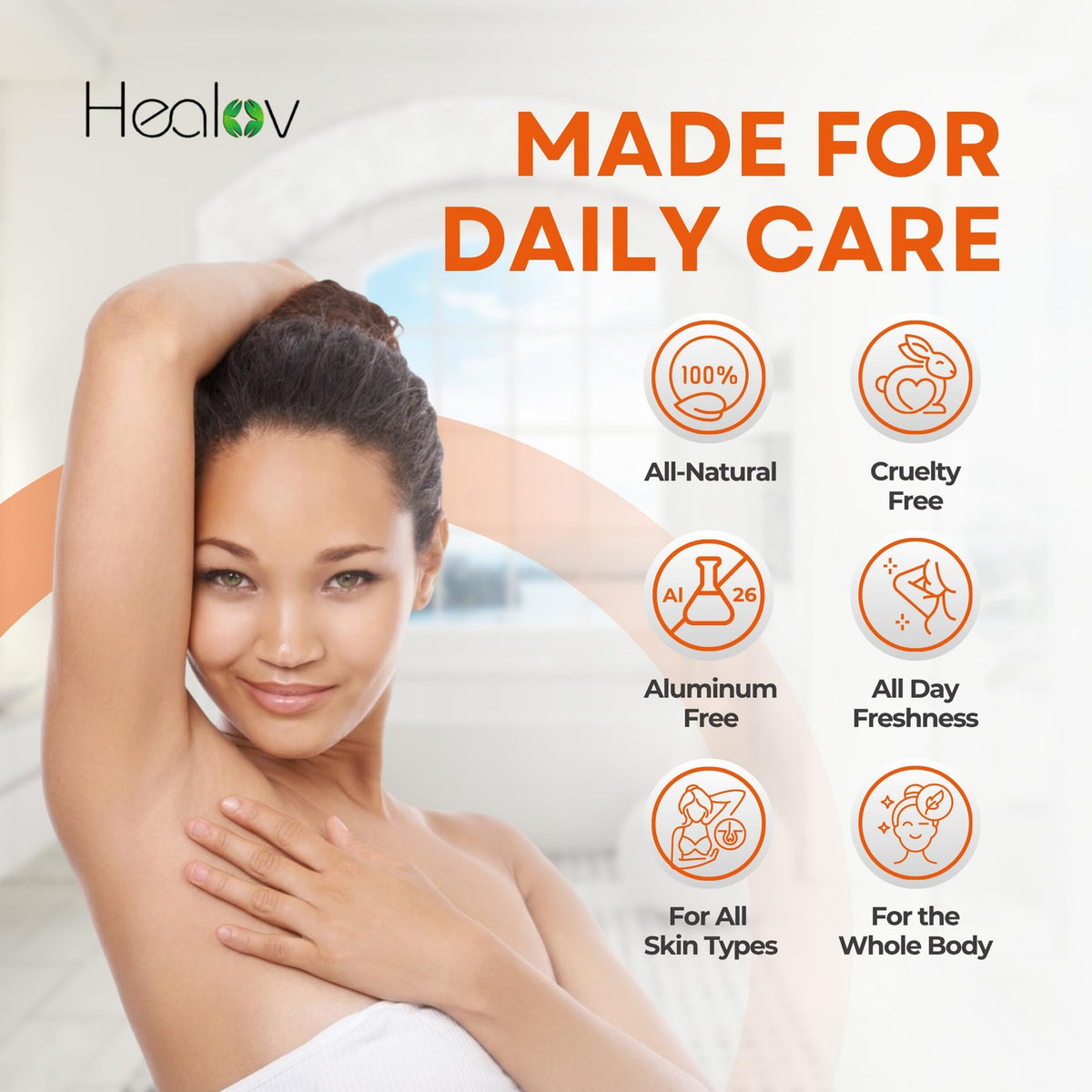 All-Natural Persimmon Deodorant for Whole Body, Aluminum-Free