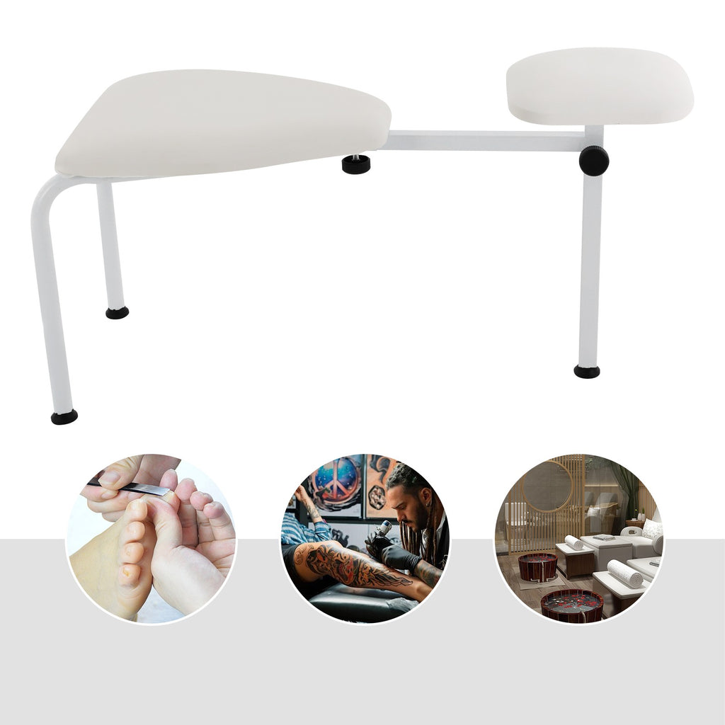 Adjustable Pedicure Stool with Foot Rest for Nail Salon & Spa