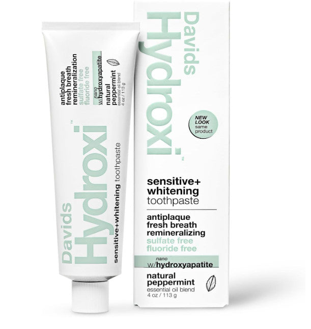 Nano Hydroxyapatite Toothpaste for Sensitive Teeth Remineralization & Whitening - Fluoride Free