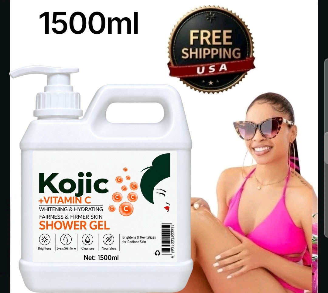 Kojic Acid Skin Lightening Shower Gel 1500ml Brightening Body Wash