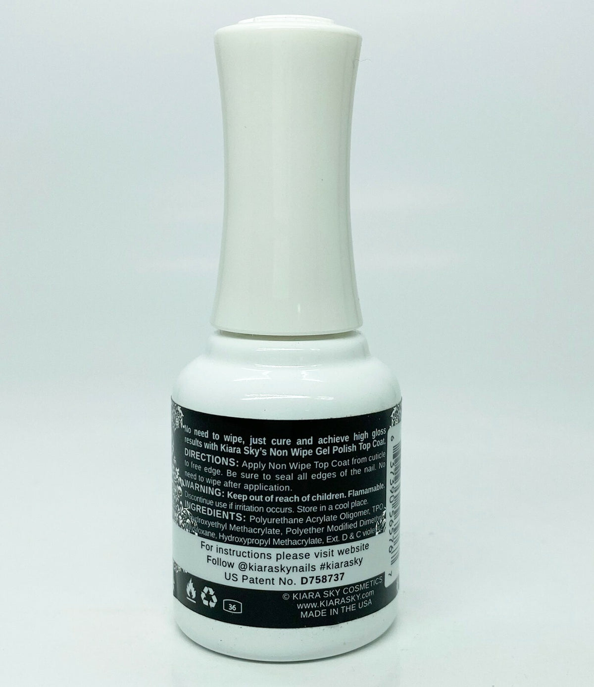 Soak Off Gel Polish Top Coat - High Gloss, Long Lasting, 0.5 Oz