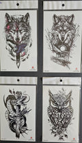 Temporary Tattoos 4 Sheet Premium Middle Half Arm Waterproof 5–7 Days