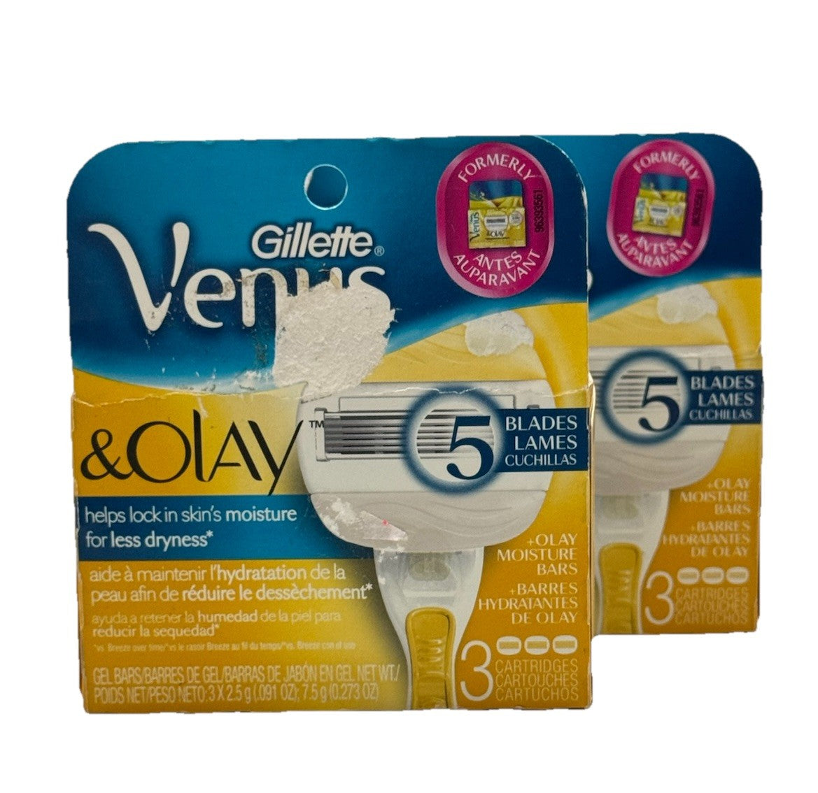 Gillette Venus & Olay 6 Refill Cartridges for Women's Razors - Scuffed Box