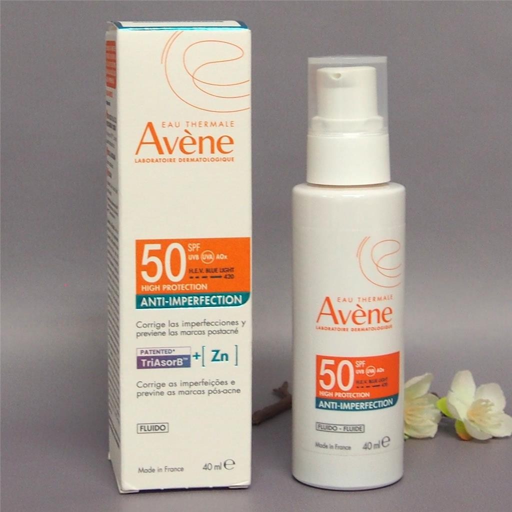 Avene Sun SPF50 Anti-Imperfection Fluid 40ml - High UVA/UVB Protection