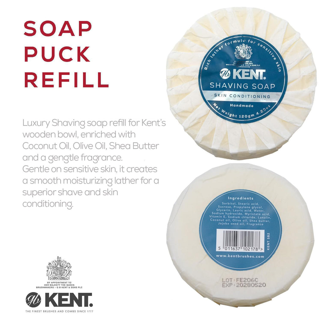 Men's Shaving Soap Refill for Shaving Bowls with Moisturizing Lather - UK Made