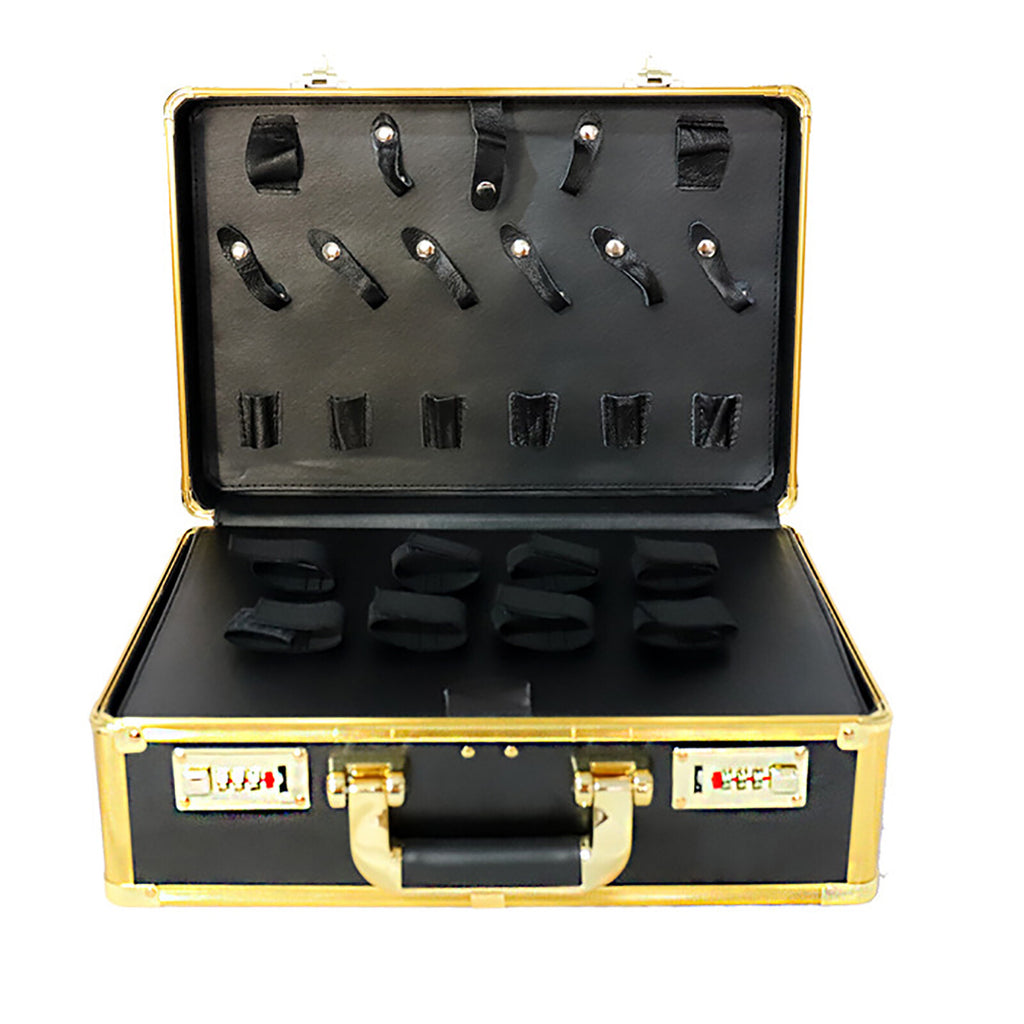 Barber Tool Organizer Case with Lock - Portable Hairdressing & Makeup Storage
