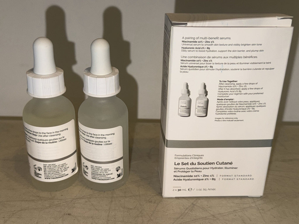 Niacinamide 10% Zinc 1% Hyaluronic Acid 2% B5 Skin Care Set for Clearer Skin