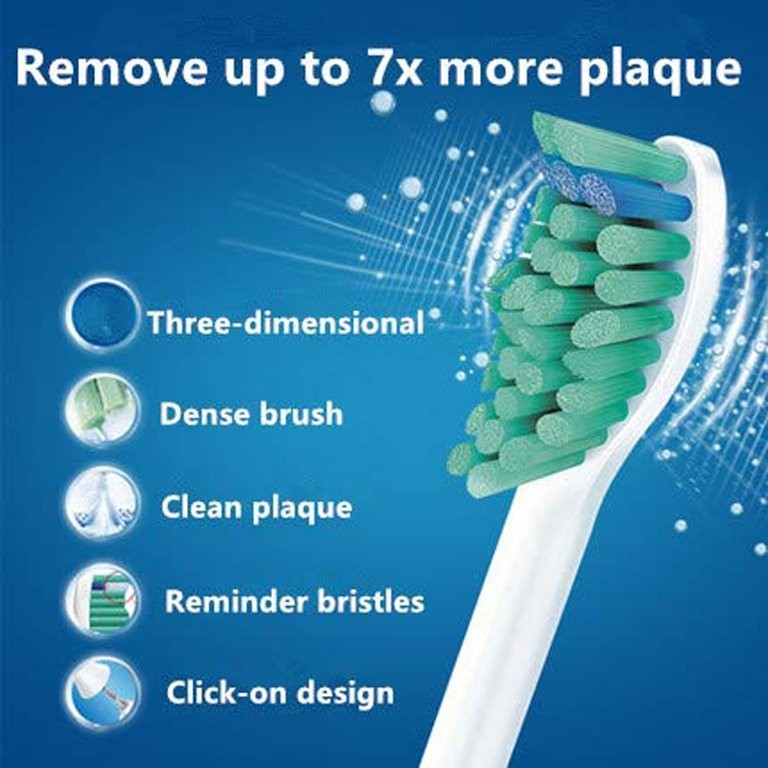 8 Pack Sonicare C1 Simply Clean Replacement Toothbrush Heads HX6014/65