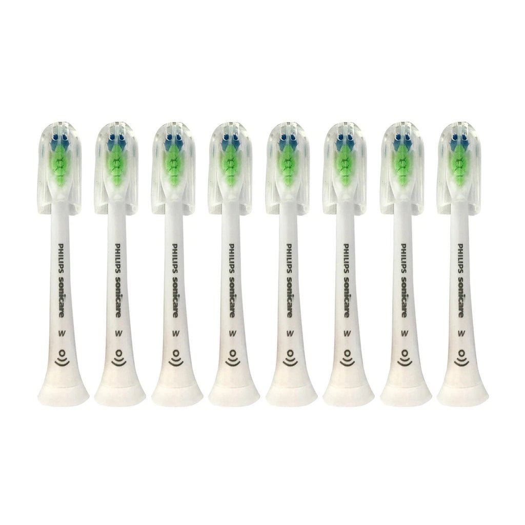 8x Philips Sonicare DiamondClean W Replacement Brush Heads - White, No Box