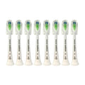 8x Philips Sonicare DiamondClean W Replacement Brush Heads - White, No Box
