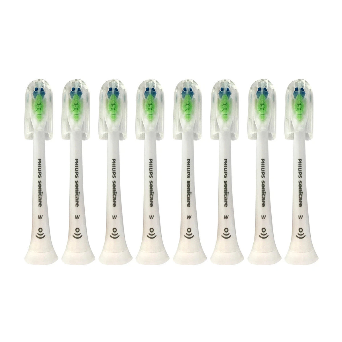 8x Philips Sonicare DiamondClean W Replacement Brush Heads - White, No Box