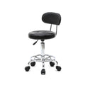 Adjustable Rolling Salon Stool with Backrest - Hydraulic Massage Chair