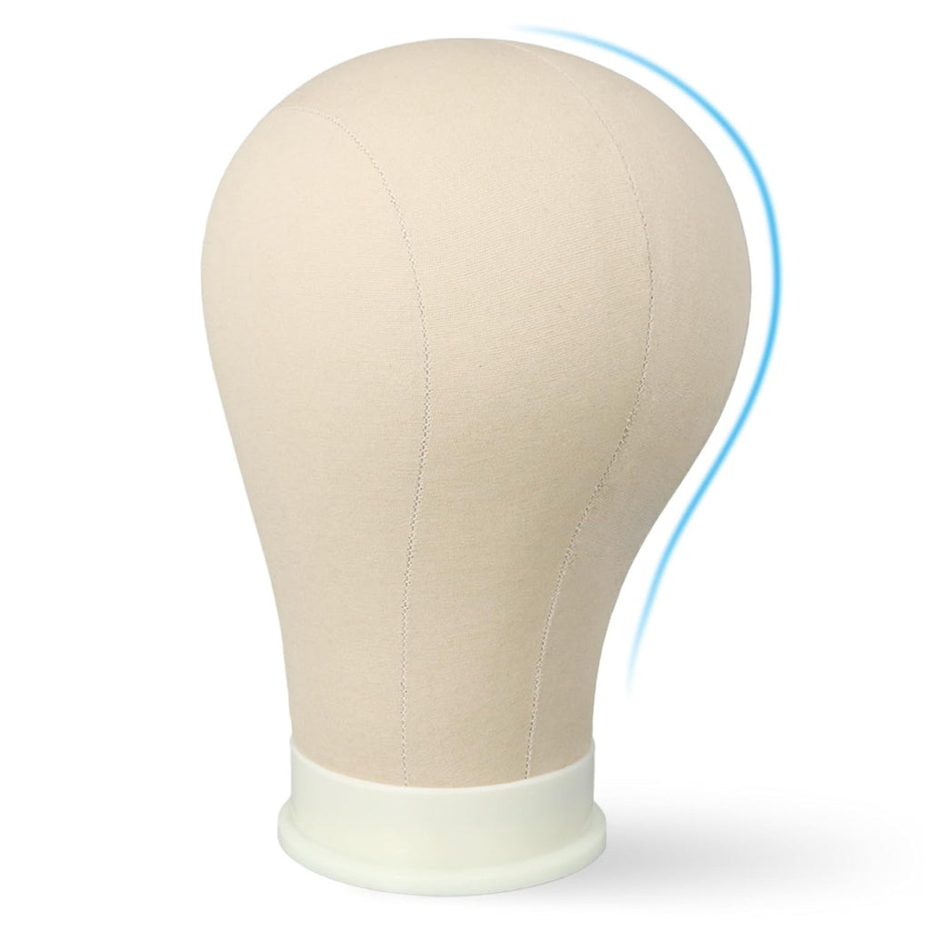 24 Inch Mannequin Head for Wigs Canvas Wig Head with Mount Hole