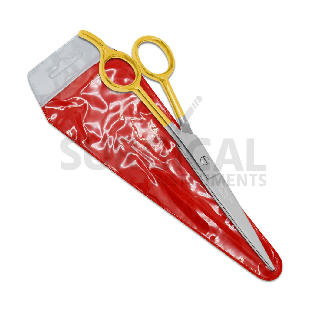 Professional Hair Cutting Scissors 5.5 Inch Stylish Gold Handle Ice Tempered Blades