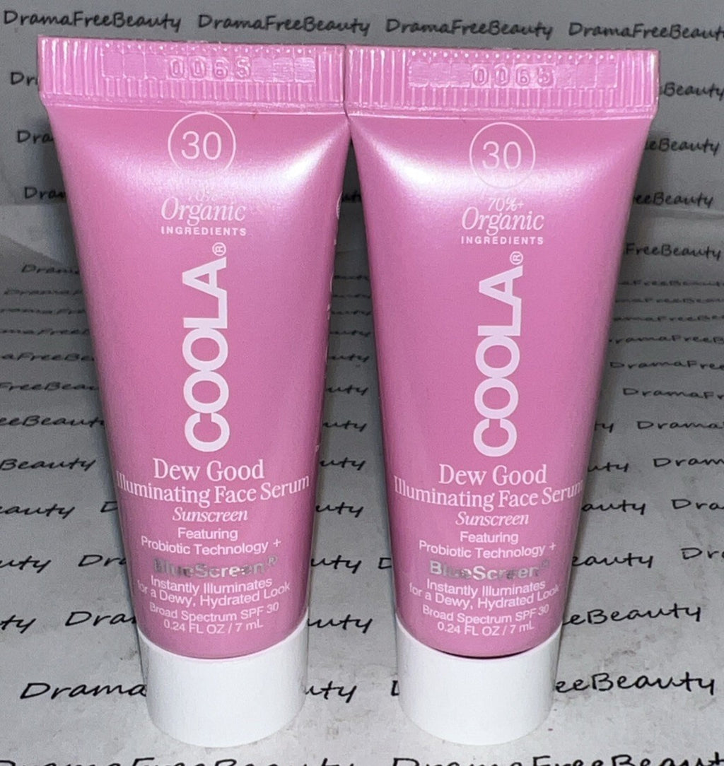Coola Dew Good SPF 30 Illuminating Serum Sunscreen Duo Travel Minis