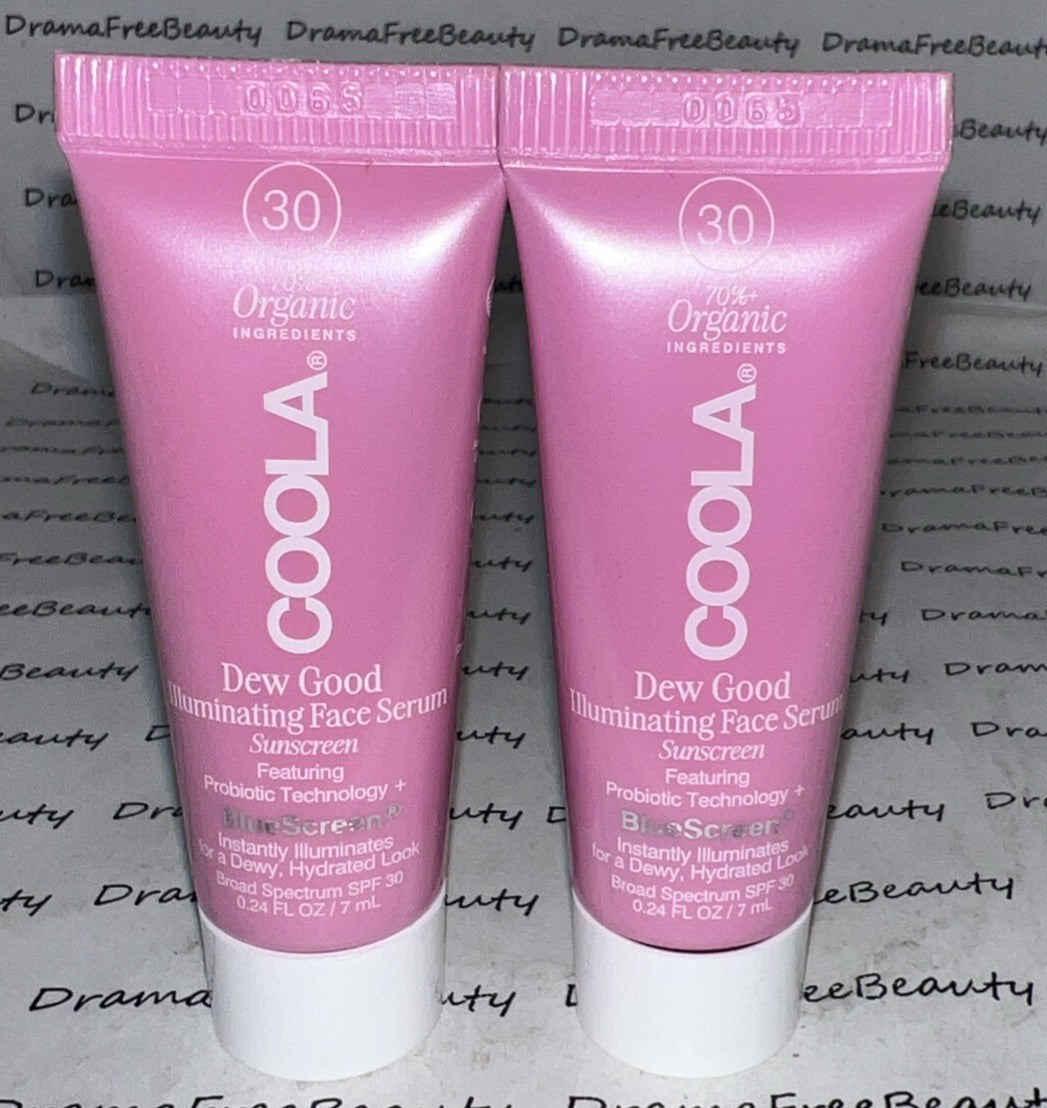 Coola Dew Good SPF 30 Illuminating Serum Sunscreen Duo Travel Minis