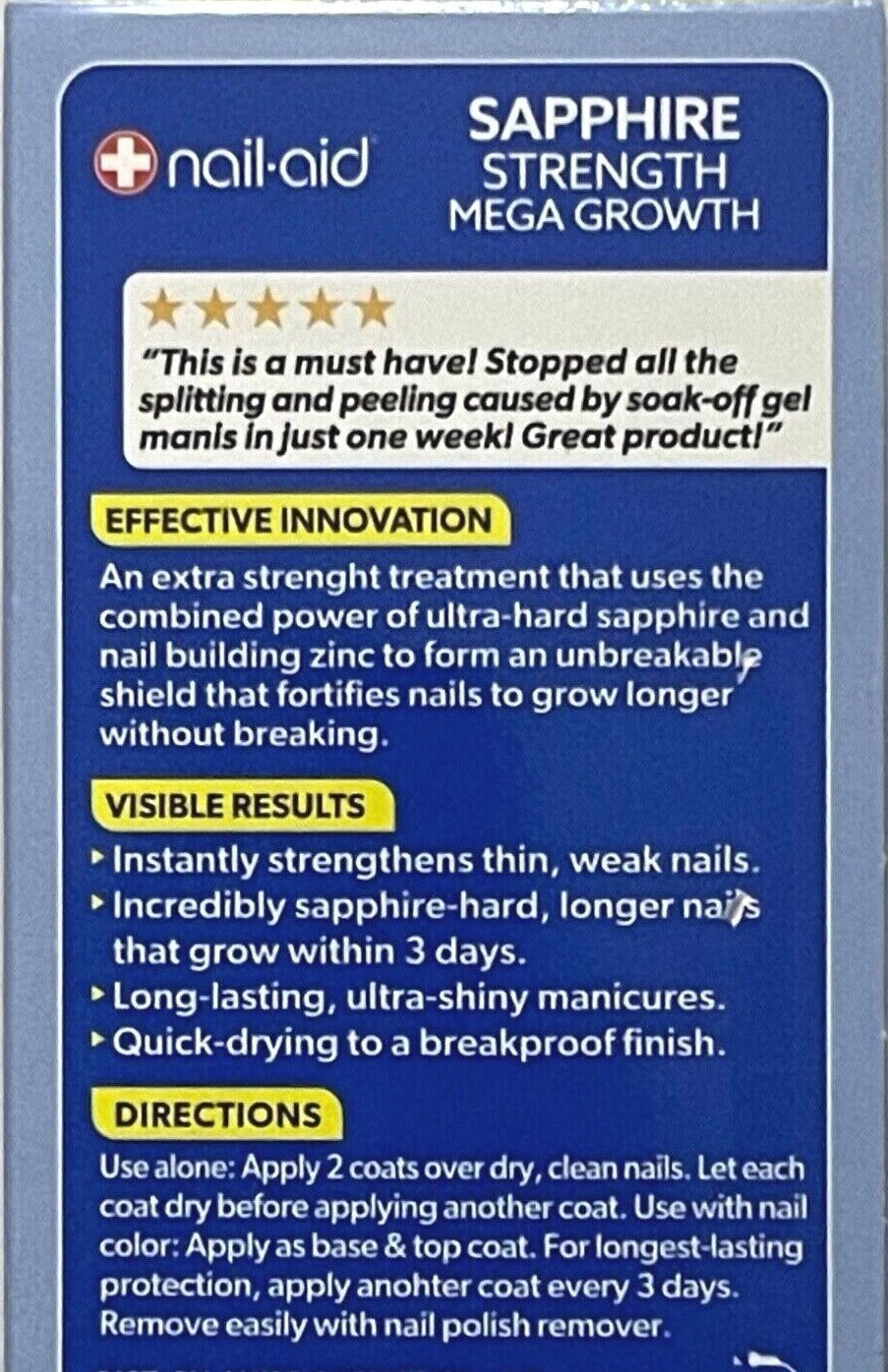 Nail Care Top Coat Kit - Strengthening, Growth & French Manicure Finish