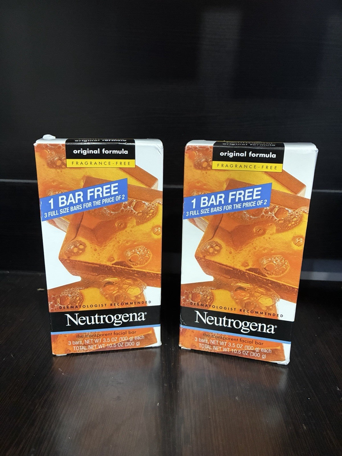 Neutrogena Facial Bar Soap 2-Pack - Original Transparent Formula