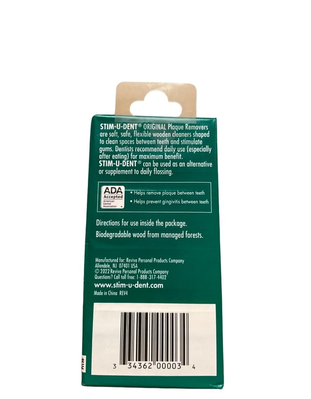 Plaque Removers Mint Flavored Toothpicks Pack of 4 - Oral Care Floss Picks