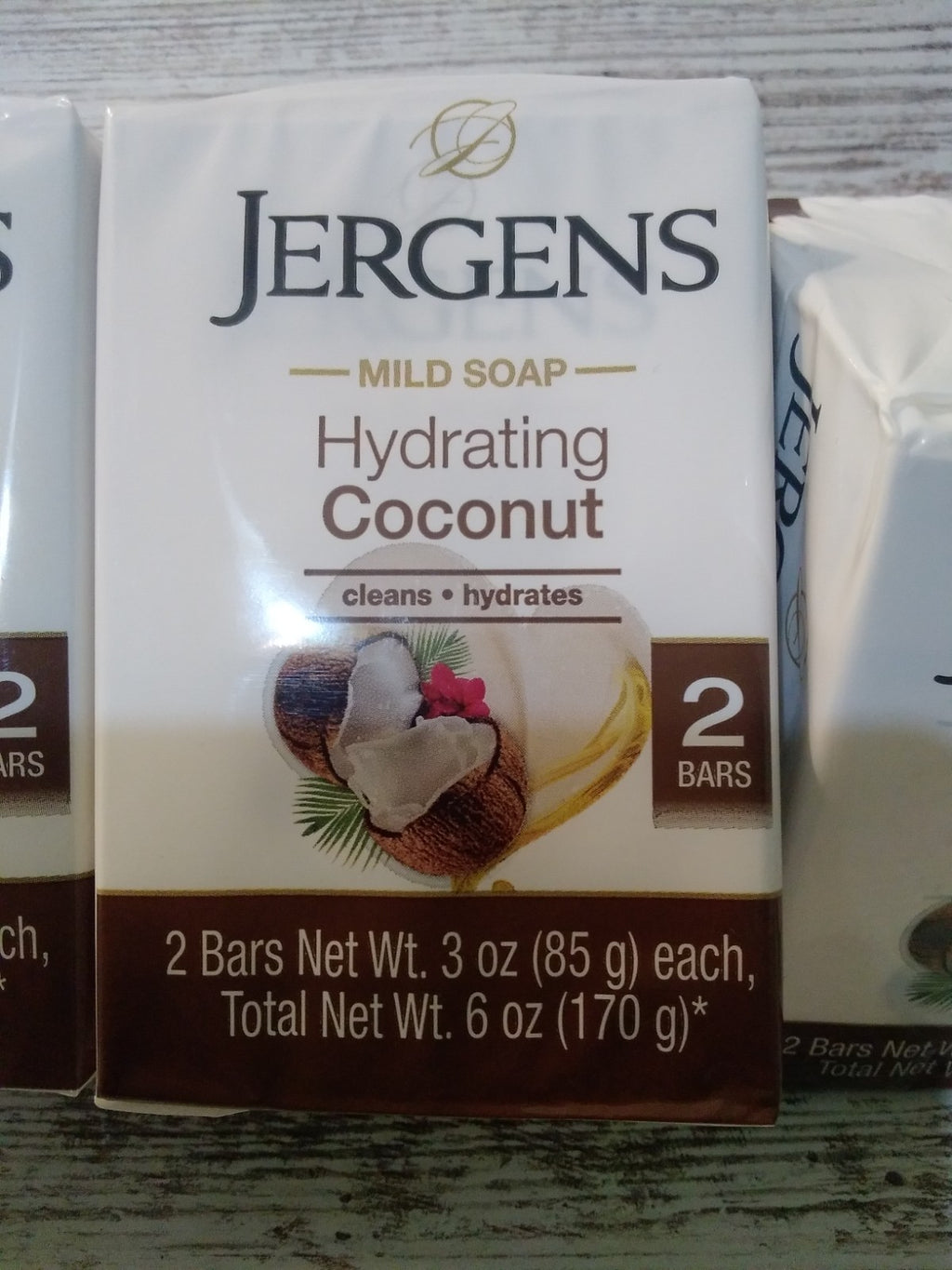 Hydrating Coconut Bar Soap - 3 Oz, Pack of 4, 8 Bars Total