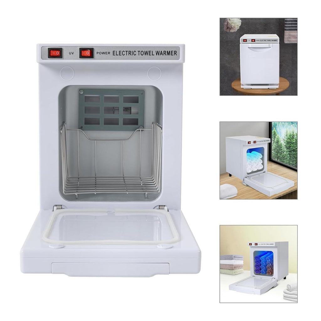 Professional Towel Warmer Cabinet with UV Sterilizer, 11.6x8.3x10.3 Inches