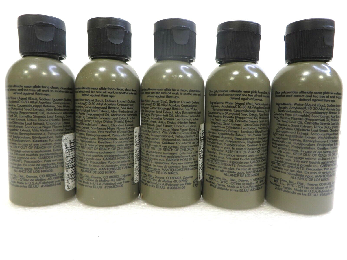 Travel Size Shaving Gel for Normal to Fine Beards - 1.7 oz (10 Pack)