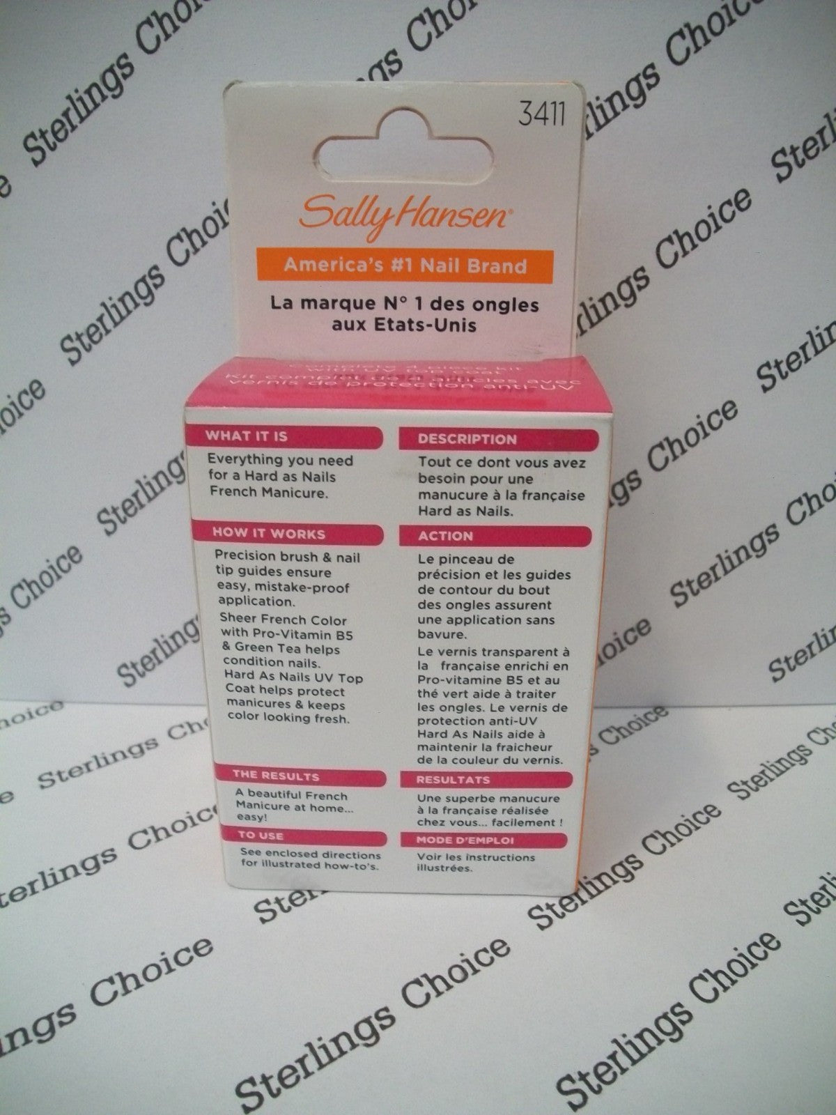 French Manicure Kit with White Tips & Top Coat - Nearly Nude Style