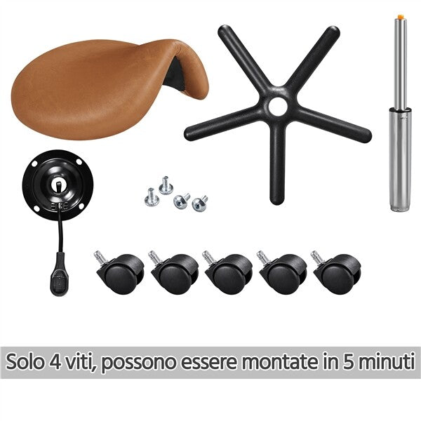 Hydraulic Adjustable Saddle Stool for Salon Tattoo Massage Dental