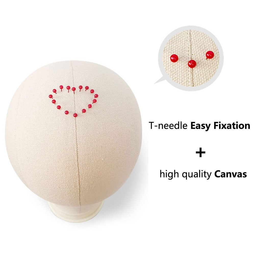 Female Foam Mannequin Head Display Stand for Wigs and Hats - 21/22/23/24 Inch