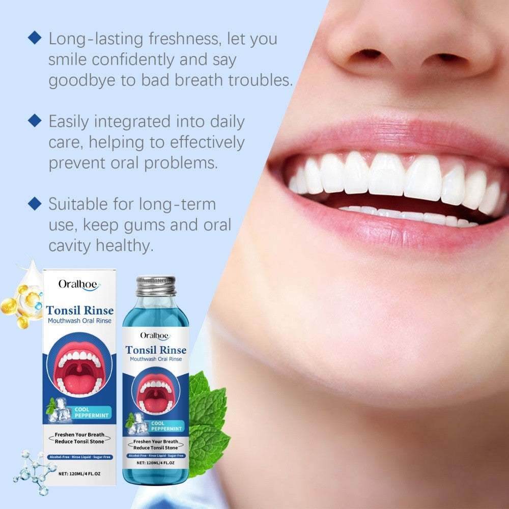 Natural Mouthwash for Fresh Breath & Tonsil Stone Removal 120ml