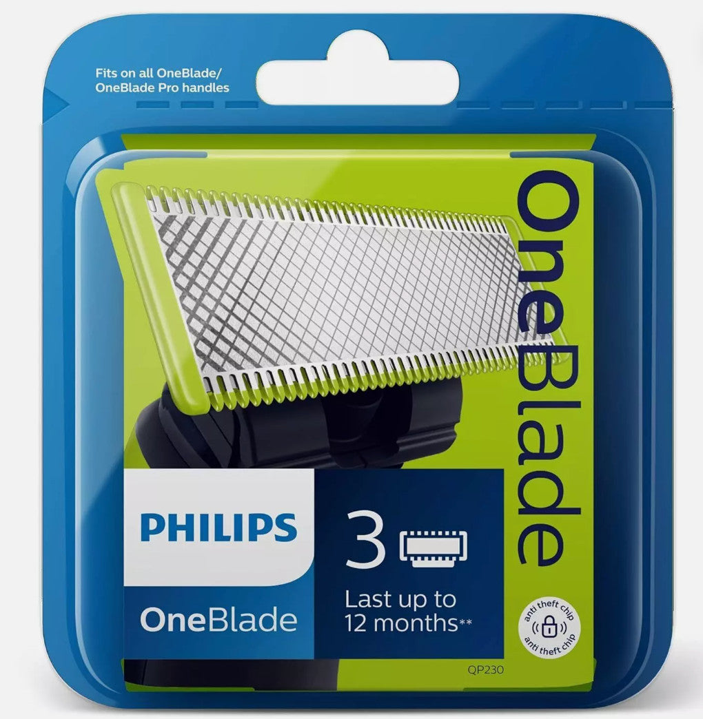 Philips Norelco QP230/80 Replacement Razor Blades 3 Pack - Same Day Free Shipping
