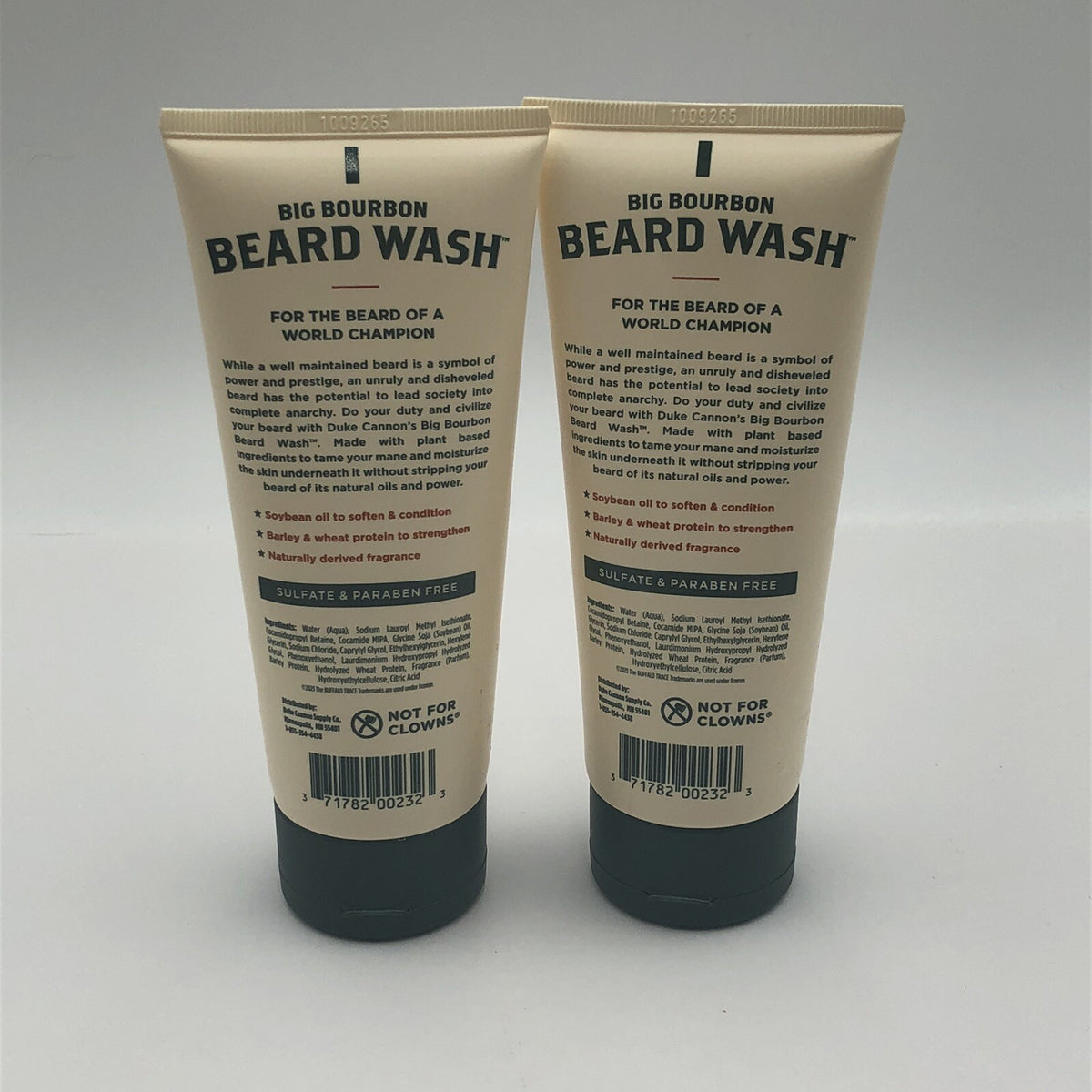 Duke Cannon Big Bourbon Beard Wash Buffalo Trace 6 Oz Lot of 2 - Men’s Grooming