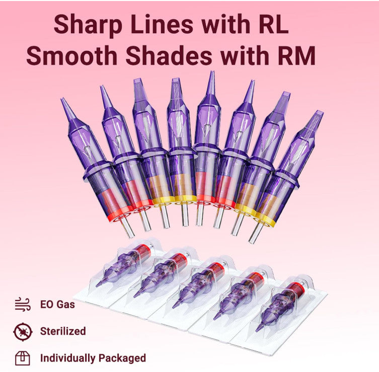 Wireless Tattoo Kit with 20 Cartridges and 7 Color Inks for Skin – Portable Wireless Tattoo Set
